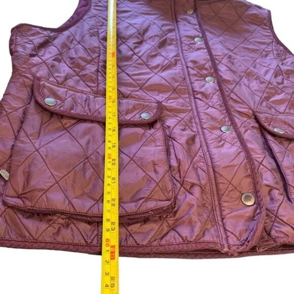 Eddie Bauer Plum Quilted Zipper Button Combo Vest Size XL - Picture 10 of 10